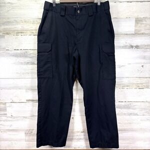 5.11 TACTICAL SERIES TDU Black Reinforced Expandable Waist Cargo Pocket Pants 36
